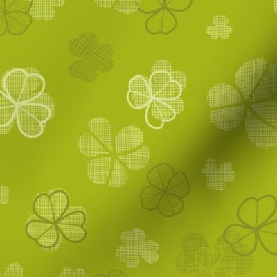 Green clover textile texture