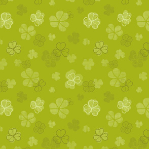 Green clover textile texture