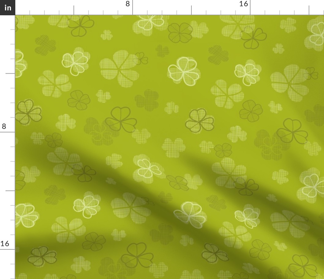 Green clover textile texture