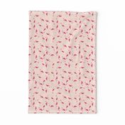 small - flamingos on pink