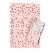 small - flamingos on pink