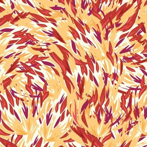 Fire paint brush strokes seamless pattern