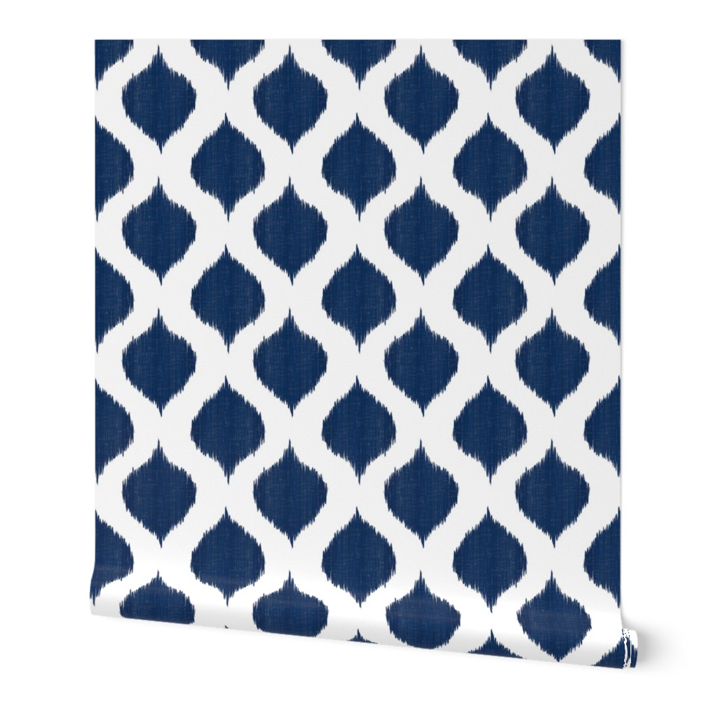  Small Scale Lela Ikat in Navy