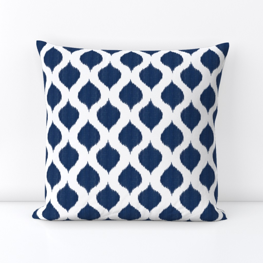  Small Scale Lela Ikat in Navy