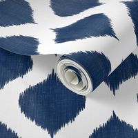  Small Scale Lela Ikat in Navy