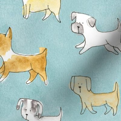 Dogs on the Go Pattern - © Lucinda Wei