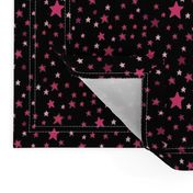 Pink Stars on Black {Paper Moon Collection}