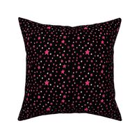 Pink Stars on Black {Paper Moon Collection}