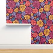 Summer Flowers Seamless Pattern