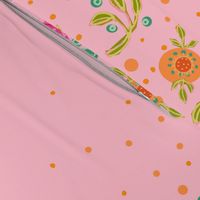 Yasmeen Floral Paisley Border_Light Pink