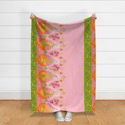 Yasmeen Floral Paisley Border_Light Pink