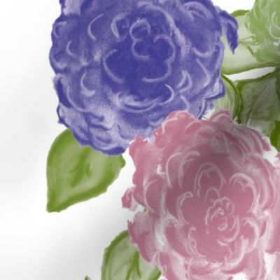 Hydrangea Border Print