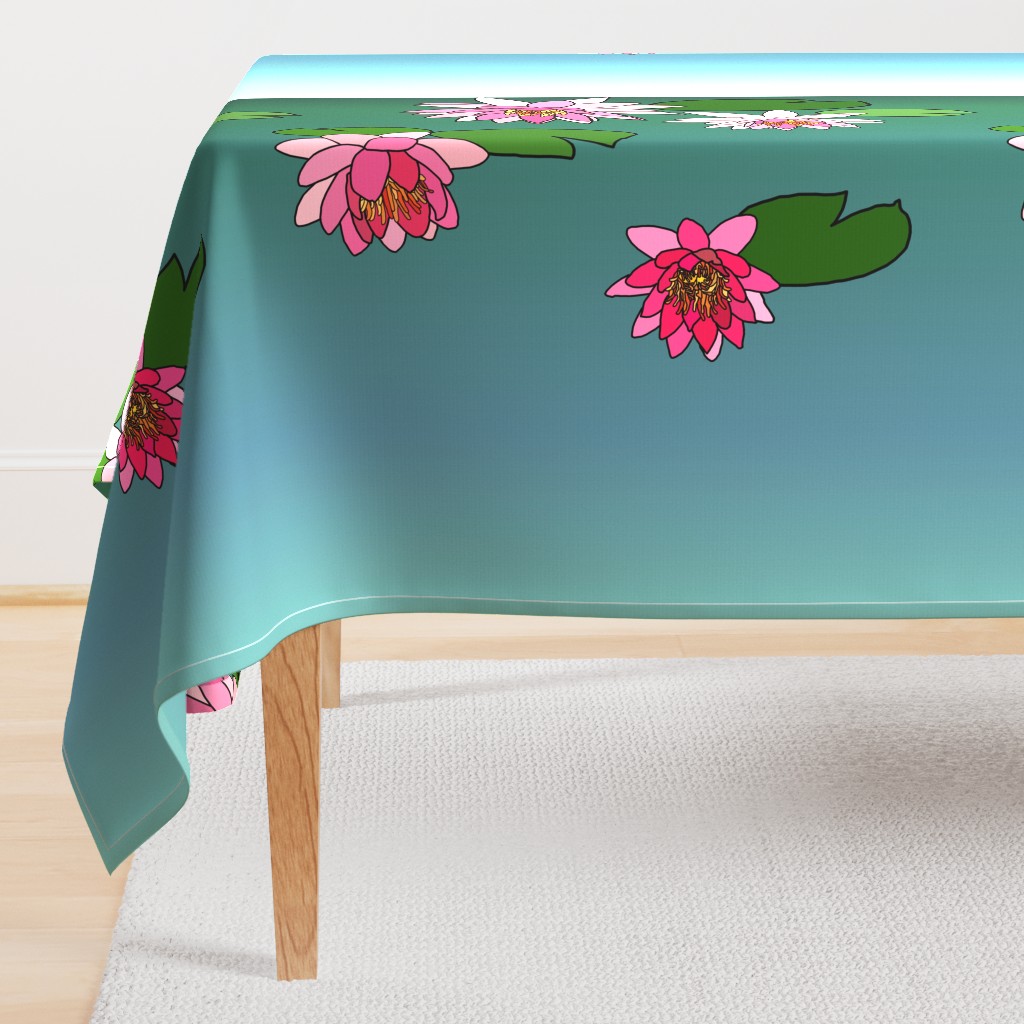 Ombre Water Lily Border