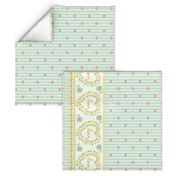 With Love To Mother - Horizontal Stripes Border Print