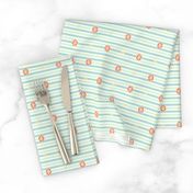 With Love To Mother - Horizontal Stripes Border Print