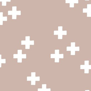 gender neutral scandinavian style cross plus sign geometric illustration pattern warm gray beige