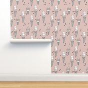 Hot summer beige gender neutral ice cream cone popsicle summer design print for kids