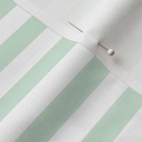 Mint and white stripes half inch