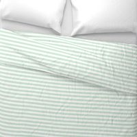 Mint and white stripes half inch
