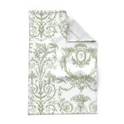 Capetian Toile in basil green