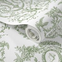 Capetian Toile in basil green