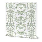 Capetian Toile in basil green