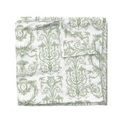 Capetian Toile in basil green