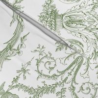 Capetian Toile in basil green