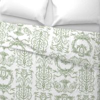 Capetian Toile in basil green