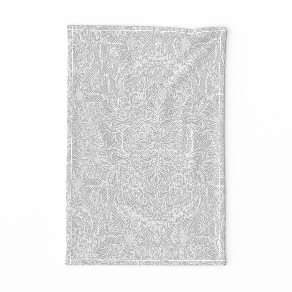 Frost & Ash Art Nouveau Doodle Pattern