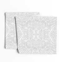 Frost & Ash Art Nouveau Doodle Pattern