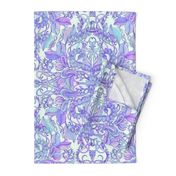 Purple, Blue & Cream Art Nouveau Pattern