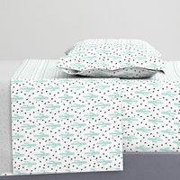 cactus mint tri triangle trendy design for minimal kids baby desert southwest