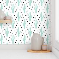 cactus mint tri triangle trendy design for minimal kids baby desert southwest