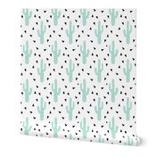 cactus mint tri triangle trendy design for minimal kids baby desert southwest