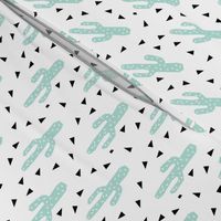 cactus mint tri triangle trendy design for minimal kids baby desert southwest