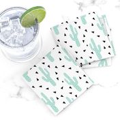 cactus mint tri triangle trendy design for minimal kids baby desert southwest