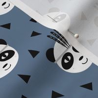panda with feathers tri triangle hipster southwest design for baby and kids leggings