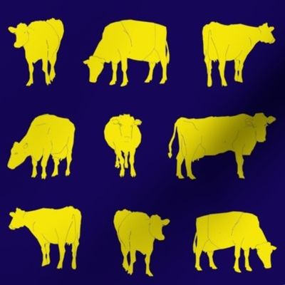 Navy Gold Dairy Cows