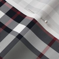 Thomson / Thompson tartan - grey & burgundy