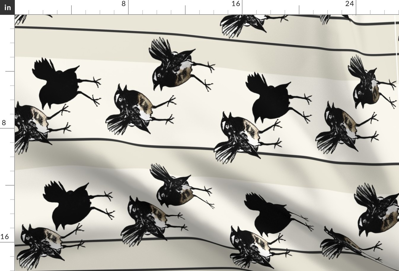 Willy wagtail tea towel/s by Su_G_©SuSchaefer