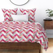 Herringbone Parquetry - Magenta