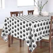 Black&White cannabis leaf