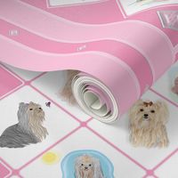 Yorkies - Everywhere Quilt - Now in shades of Pink