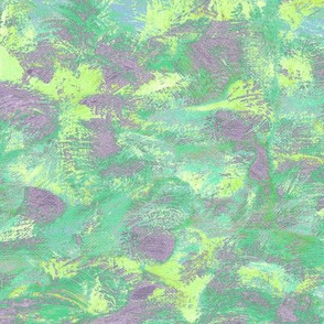 abstract paint swirls - lime, purple and green