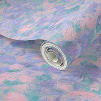 abstract paint swirls - pink, purple and teal