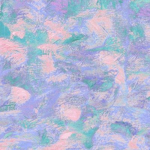abstract paint swirls - pink, purple and teal