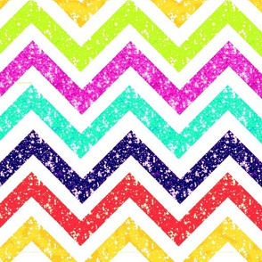 Sparkle Chevron blue red gold pink turquoise LARGE