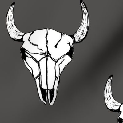 Bull_Skull_Charcoal_Large_Scale