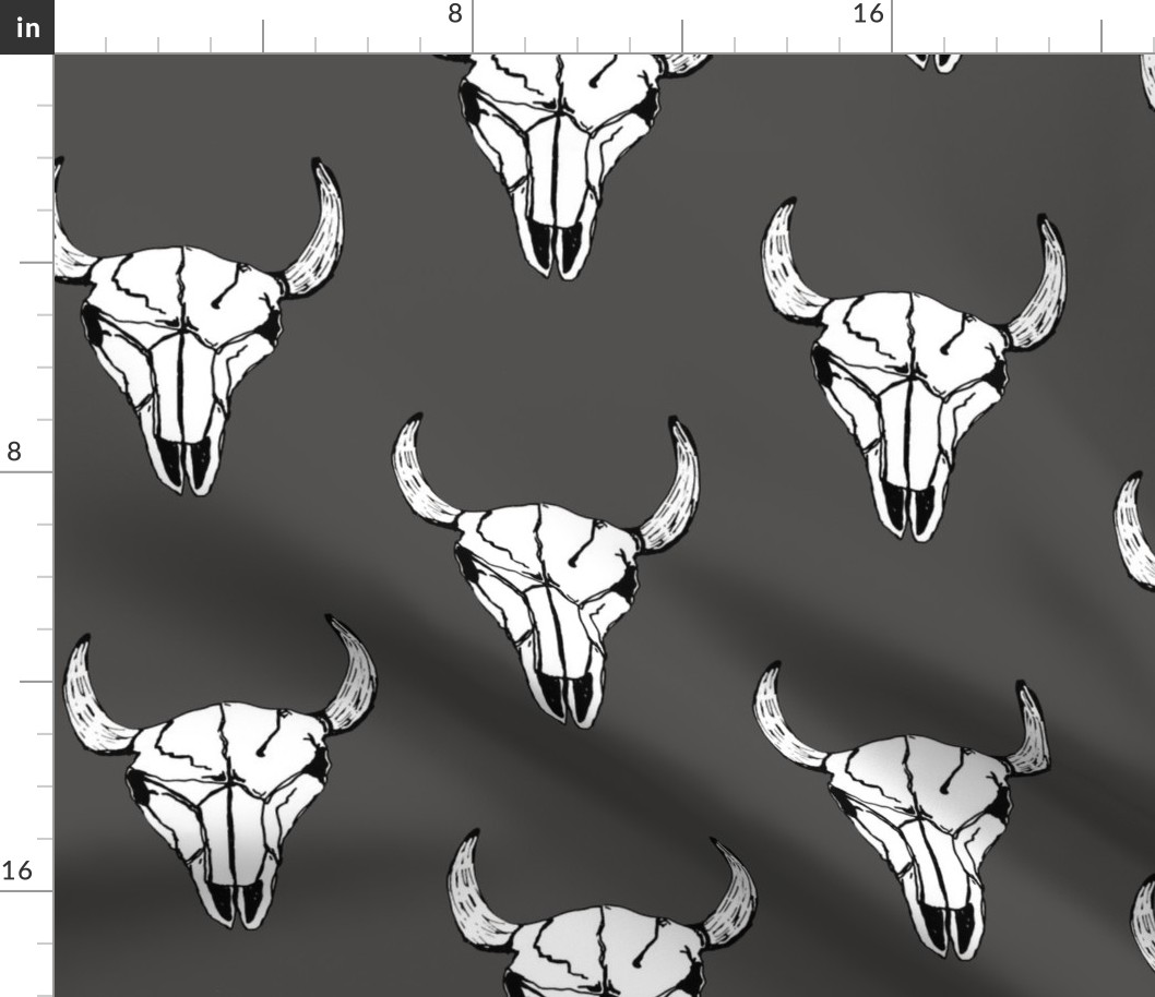 Bull_Skull_Charcoal_Large_Scale